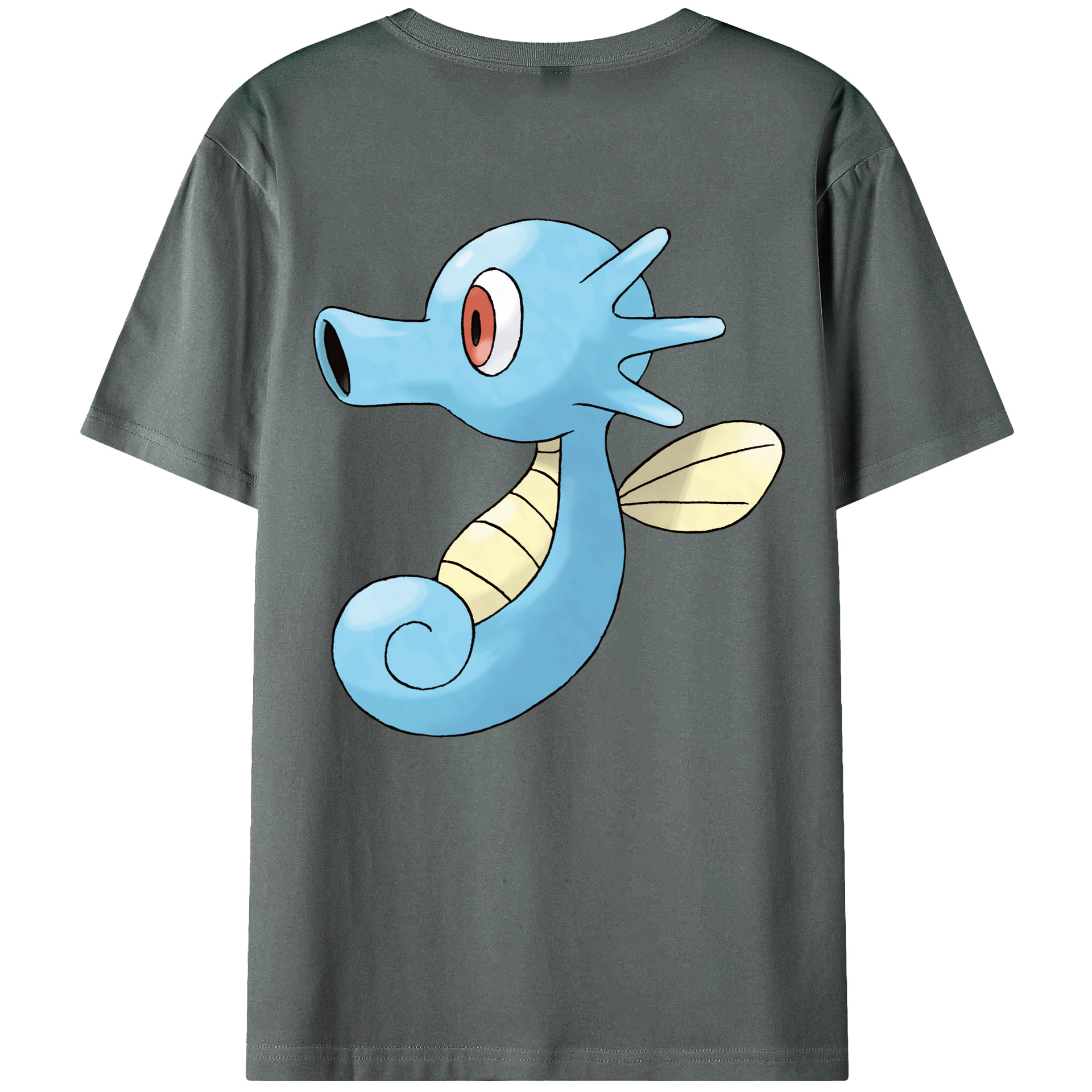 （画像用） ポケットモンスター Pokémon 綿100％ メンズ半袖Tシャツ（バックプリント） 通気性
